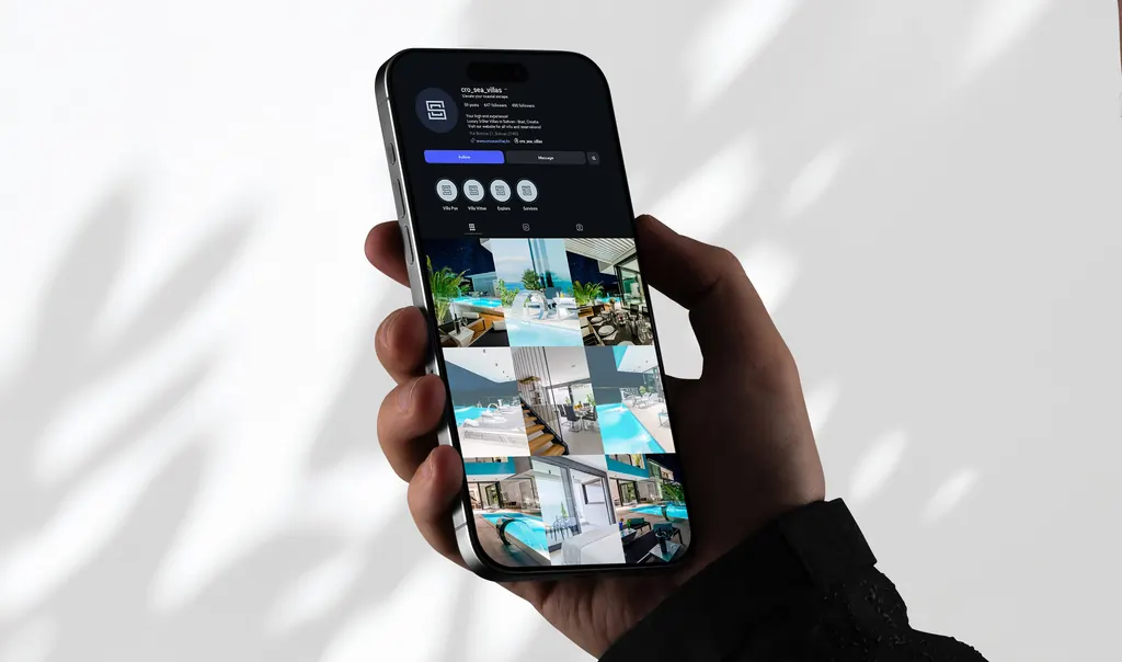 Cro Sea Villas digital marketing β mobile app and social media presence
