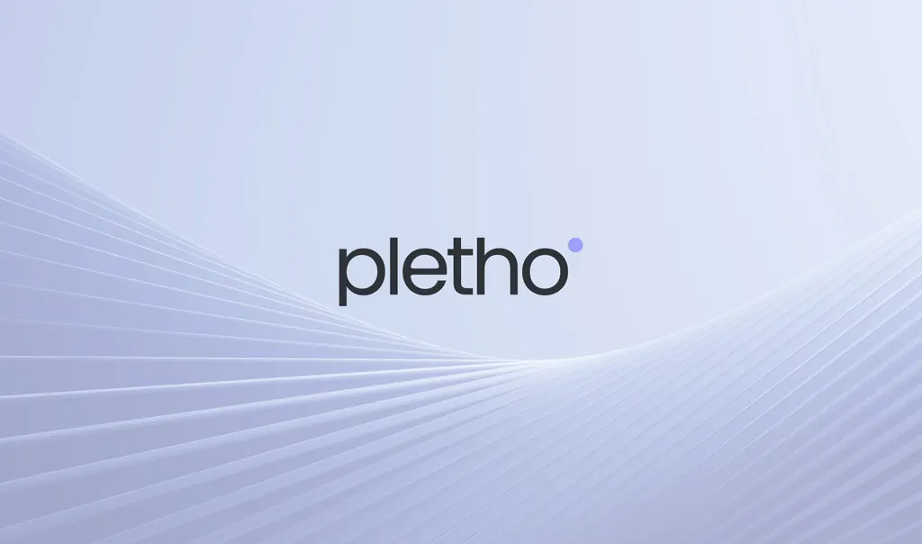 Pletho brand identity — minimalist logo design health tech startup visual identity