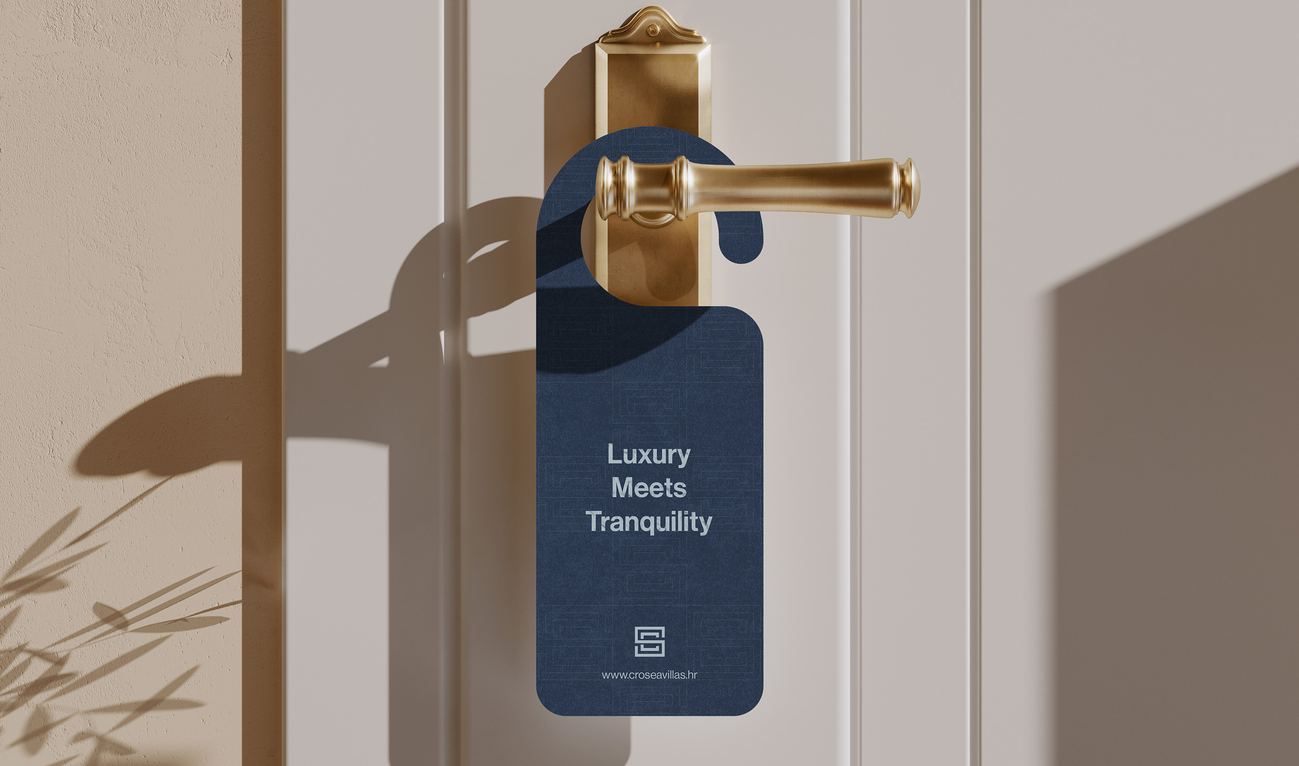 Cro Sea Villas brand identity — packaging and merchandise design