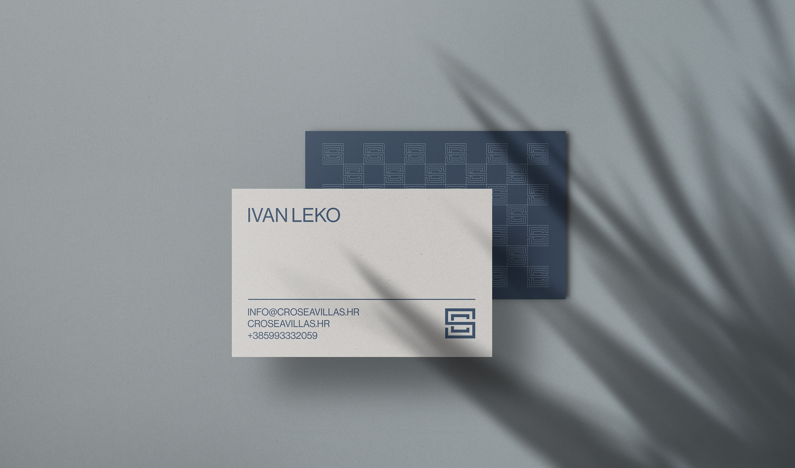 Cro Sea Villas visual identity — poster and print design Adriatic villa branding